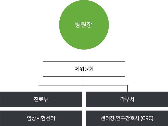 임상시험센터 조직도